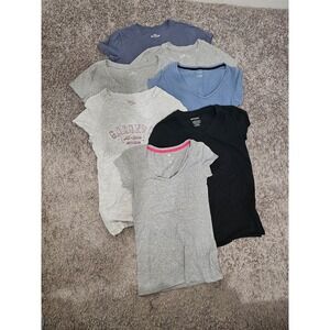 Bundle of 7 Basic Tops Size XS and S